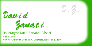 david zanati business card