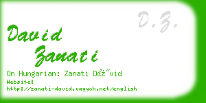 david zanati business card